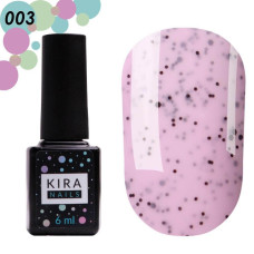 Гель-лак Kira Nails №003 Малина (з крихтою), 6 мл