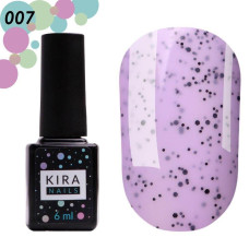 Гель-лак Kira Nails №007 Ожина (з крихтою), 6 мл