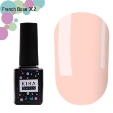 Kira Nails French Base 002 (ніжний персиковий), 15 мл