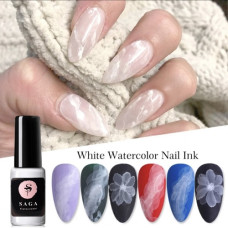 Акварельні краплі (флюїд) Saga білі 5 мл