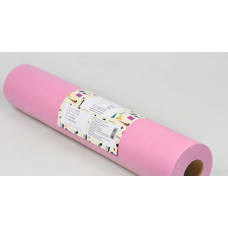 Одноразове простирадло в рулоні спанбонд Panni Mlada 20 г/м² 0,8x100 м рожеве