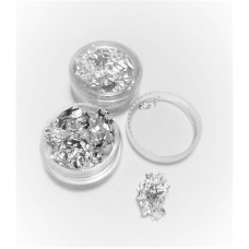 Фольга жата в баночці, колір срібло Фольга жата в баночці, колір срібло