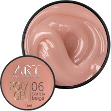 POLYGEL ART №06 Candy Beige, 15 мл
