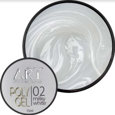 POLYGEL ART №02 Milky White, 15 мл