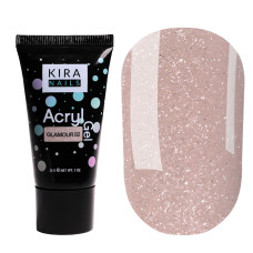 Акрил-гель Kira Nails Glamour 02, 30мл