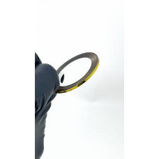 Тонка стрічка для дизайну нігтів на клейовій основі Global Fashion, золото 0,5 мм