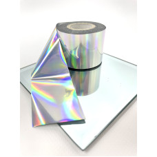 Фольга для нігтів перекладна гсеребро голографік Фольга для нігтів перекладна гсеребро голографік