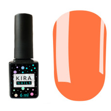 Гель-лак Kira Nails №019 (морквяний, неоновий), 6 мл