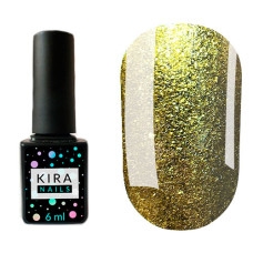 Гель-лак Kira Nails 24 Karat №005 (золото шампань з великою кількістю блискіток), 6 мл