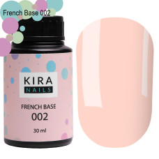 Kira Nails French Base 002 (ніжний персиковий), 30 мл