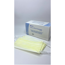 Маска медична захисна жовта 3-х шарова, 50 шт Маска медична захисна жовта 3-х шарова, 50 шт