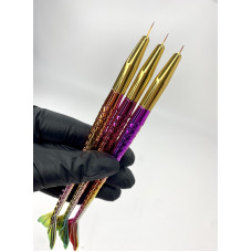 Набір пензлів для вензелів та розпису рибка