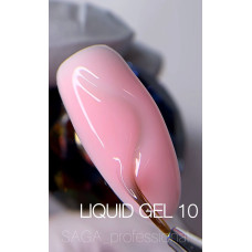 LIQUID GEL SAGA № 10 (вершково-рожевий), 15 ml