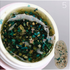 Гель Saga Flower Fairy Gel №5 із сухоцвітами, 5 мл Гель Saga Flower Fairy Gel №5 із сухоцвітами, 5 мл