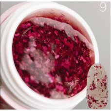 Гель Saga Flower Fairy Gel №9 із сухоцвітами, 5 мл Гель Saga Flower Fairy Gel №9 із сухоцвітами, 5 мл