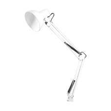 Настільна лампа біла на прищіпці Настільна лампа біла на прищіпці
